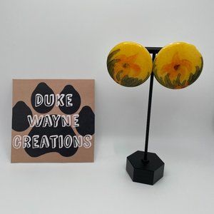 Vintage Disk Earrings